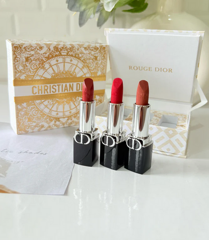 Dior Rouge 3pc Mini Lipstick Gift Set