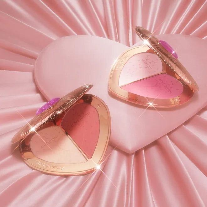 Charlotte Tilbury airbrush pillow talk flawless powder blush